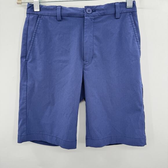 Vineyard Vines Boys Performance Shorts Sz 14 Blue Golf Preppy Stretch Adjustable - Picture 1 of 6